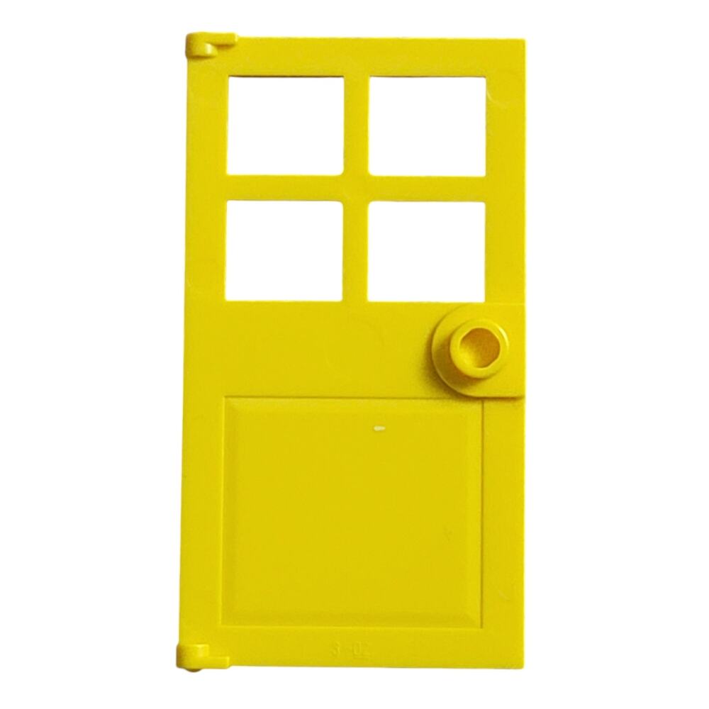 LEGO Door w/ 4 Panes‎ Handle Yellow 60623 4528550 Replacement Parts Pieces Gift